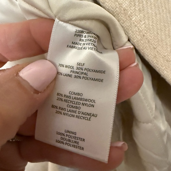 Veronica Beard Beige Utility Jacket with Knit Sleeves - Picture 10 of 10